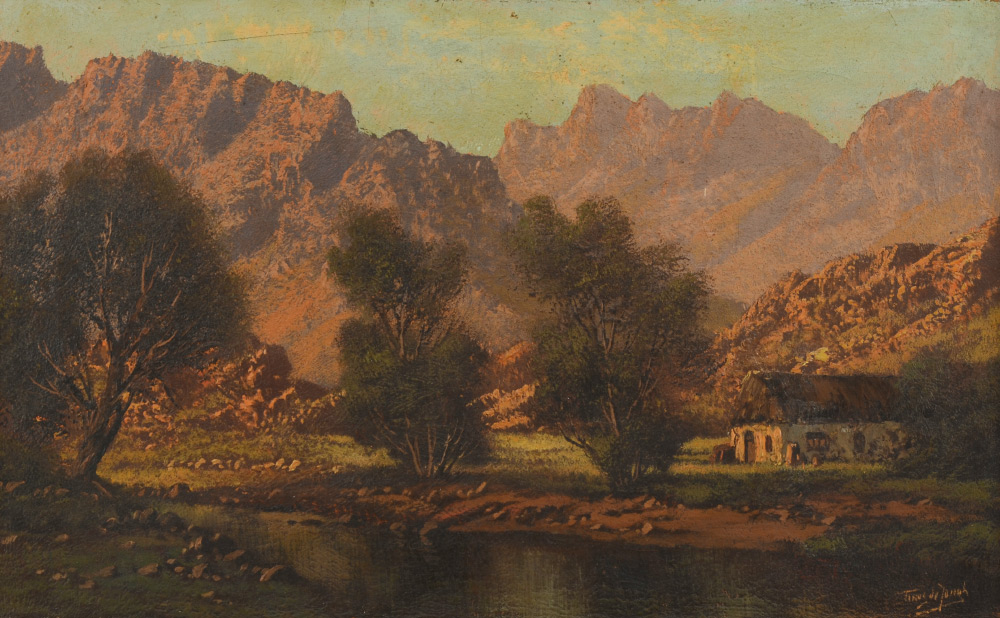 Appraisal: DE JONGH Tinus S African - South African Valley Landscape