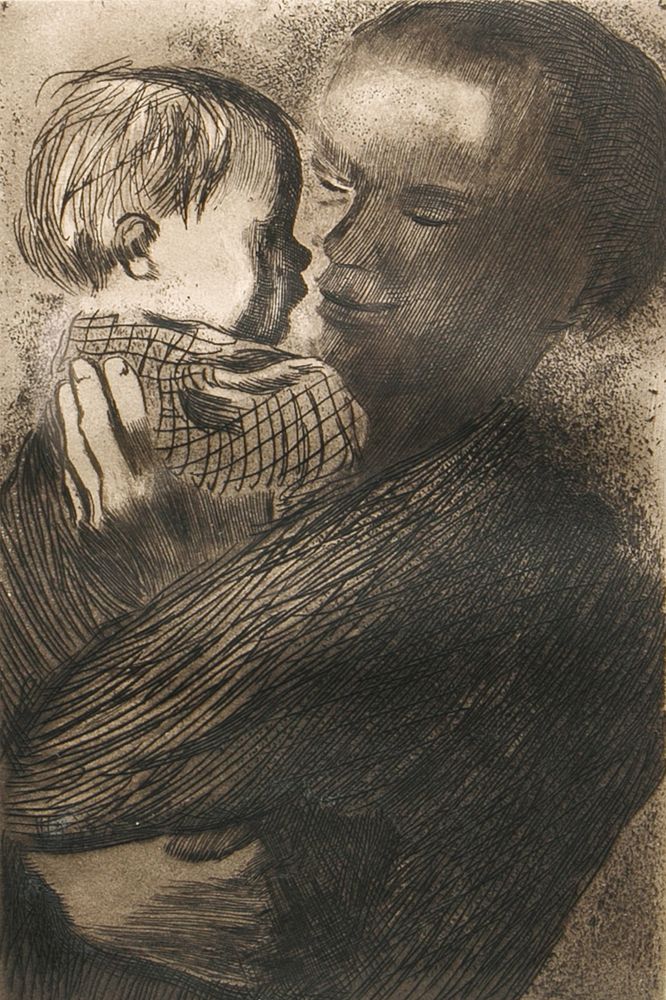 Appraisal: KATHE KOLLWITZ GERMAN - KATHE KOLLWITZ GERMAN - Mutter mit