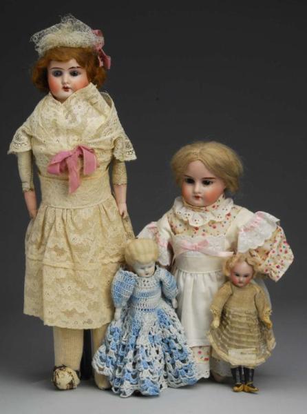 Appraisal: Lot of Bisque Head Dolls Description Germany Ca - Bisque