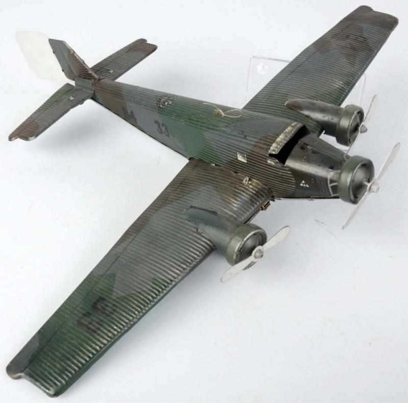 Appraisal: Tin Litho Tippco Airplane Wind-Up Toy German Pre-war Working Scarce