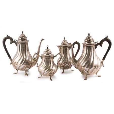 Appraisal: Portuguese Silver Coffee and Tea Service Estimate -