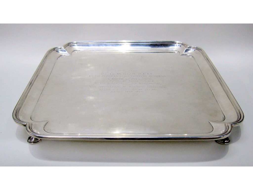 Appraisal: Silver salver oz London