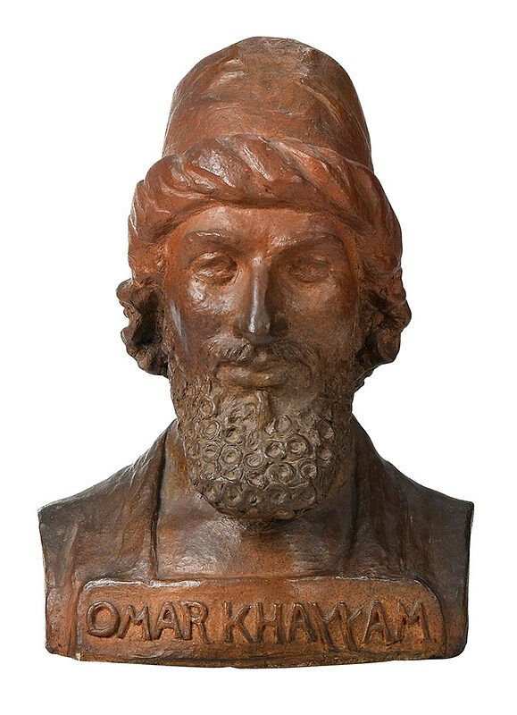 Appraisal: Bust of Omar Khayyam from Bachelder Pottery Annetta Johnson Saint-