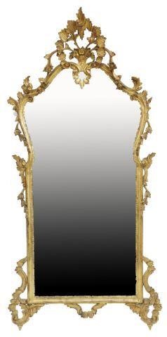 Appraisal: Florentine giltwood mirror th c molded frame having large carved