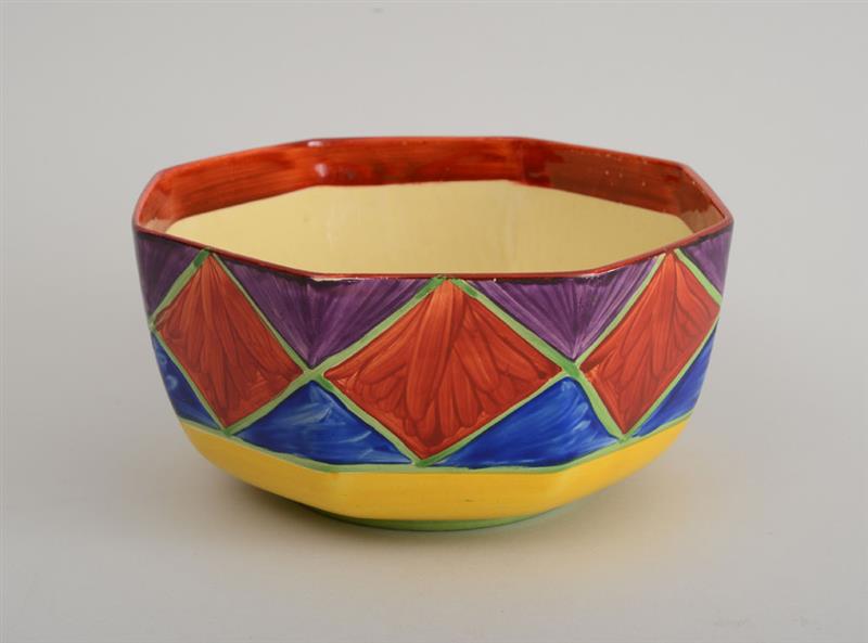 Appraisal: CLARICE CLIFF BIZARRE POTTERY BOWL Made by Newport Pottery and