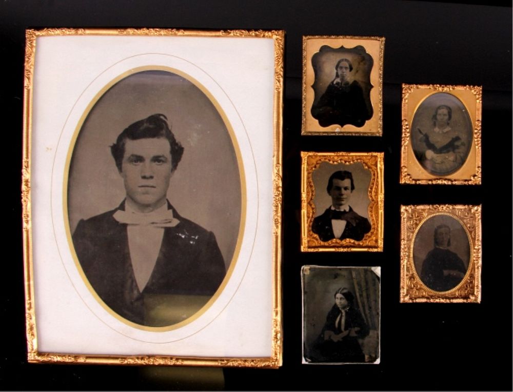 Appraisal: 's Ambrotype Daguerreotype Photographs For your consideration is this 's