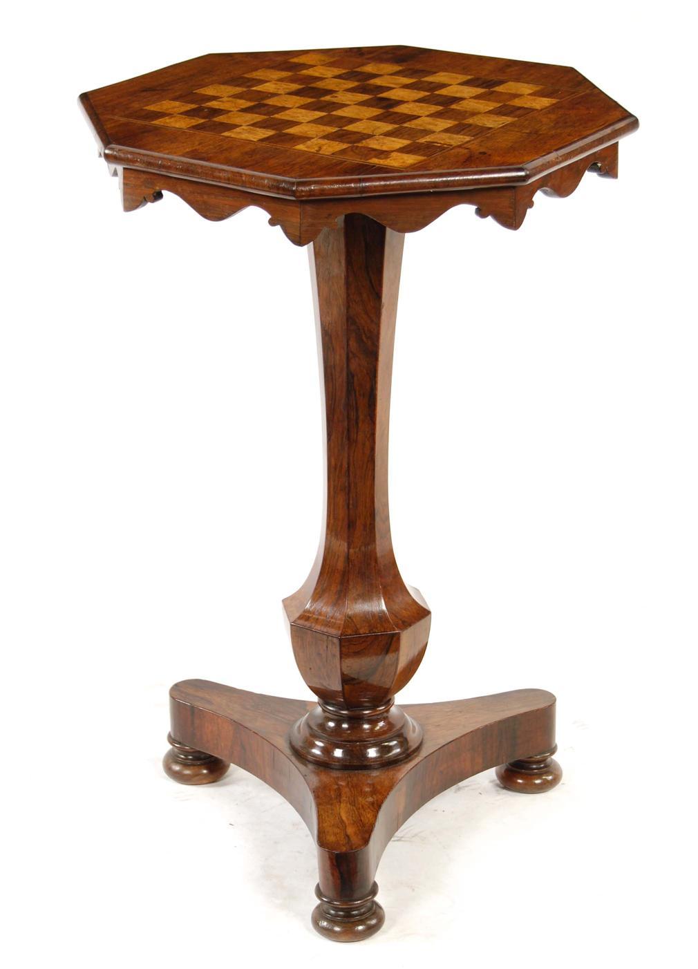 Appraisal: An early Victorian rosewood games table