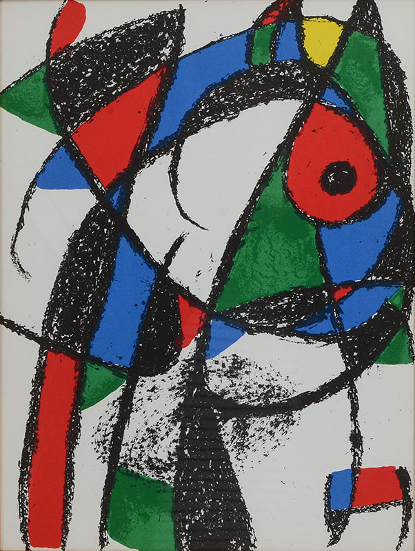 Appraisal: MIRO Joan Spanish - Original Lithograph I Image Size ''