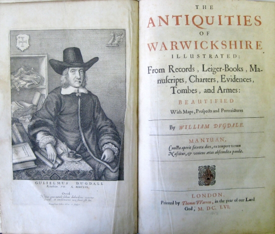 Appraisal: DUGDALE WILLIAM Sir The Antiquities of Warwickshire etched plates on