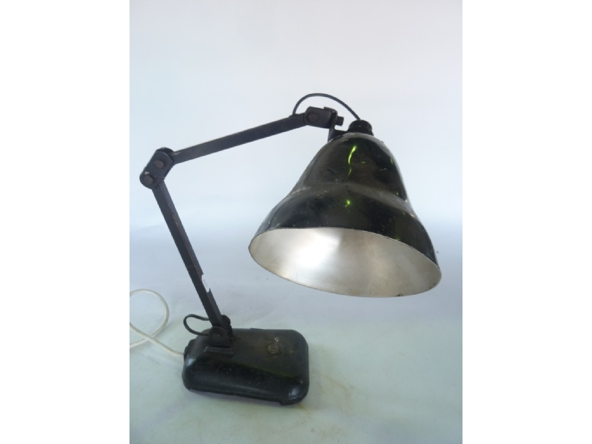 Appraisal: A th century Anglepoise desk lamp raised on a weighted