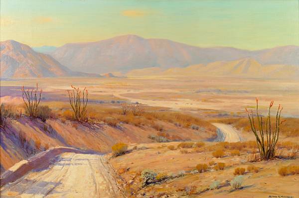 Appraisal: Alfred R Mitchell - Road to Borrego signed 'Alfred R