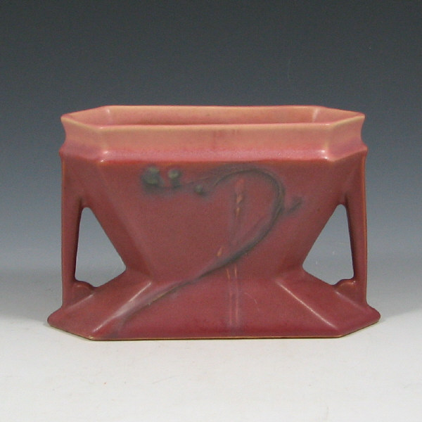 Appraisal: Roseville Futura - Pink Two Pole Vase Roseville Futura -