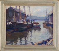 Appraisal: EMILE ALBERT GRUPPE American - MORNING AT GLOUCESTER Fine oil