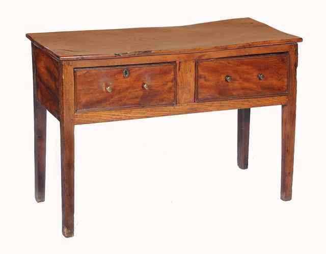 Appraisal: AN TH CENTURY OAK SMALL DRESSER fitted two deep drawers