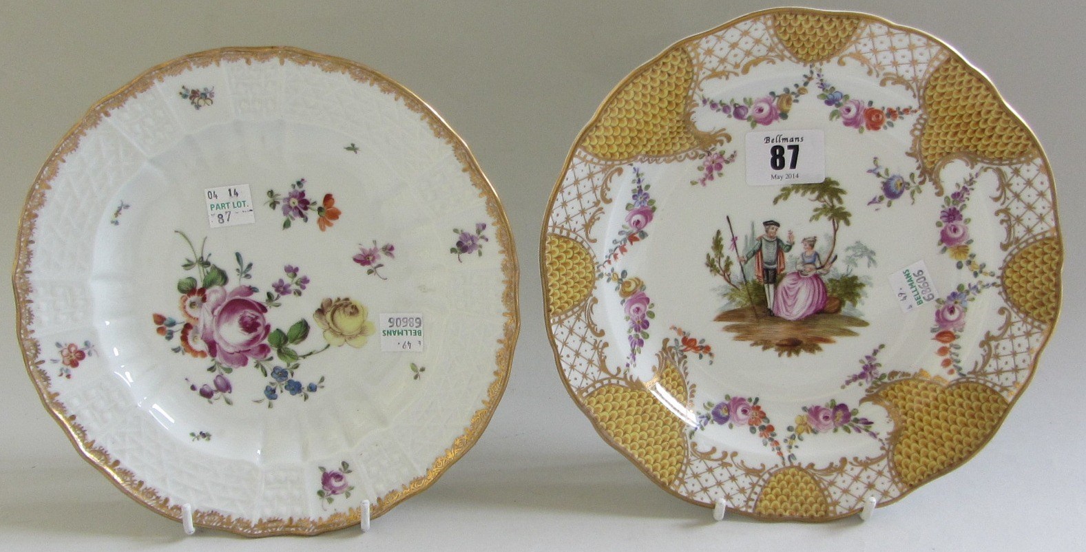 Appraisal: A Meissen porcelain cabinet plate early th century outside decorated