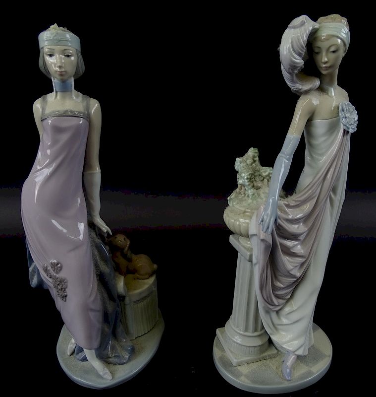 Appraisal: Collection of Lladro Porcelain Women Collection of Lladro Porcelain Women