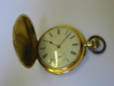 Appraisal: AN CT GOLD QUARTER REPEATER POCKET WATCH with keyless lever