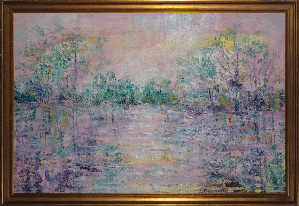 Appraisal: Hunt Slonem American Louisiana b Bayou Teche Louisiana oil on