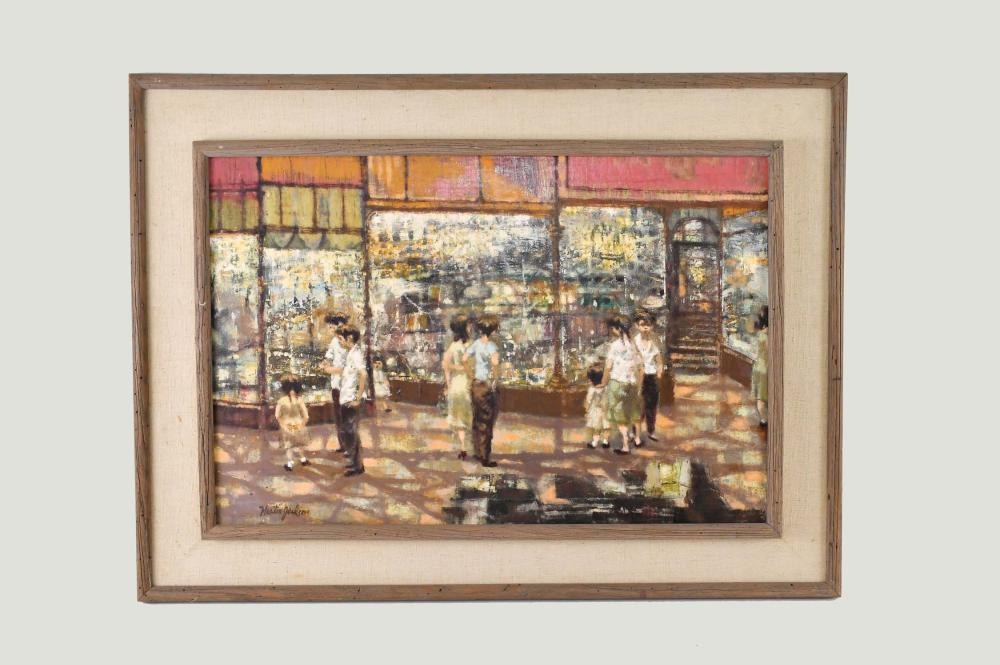 Appraisal: MARTIN JACKSON AMERICAN - South Street Story Signed l l