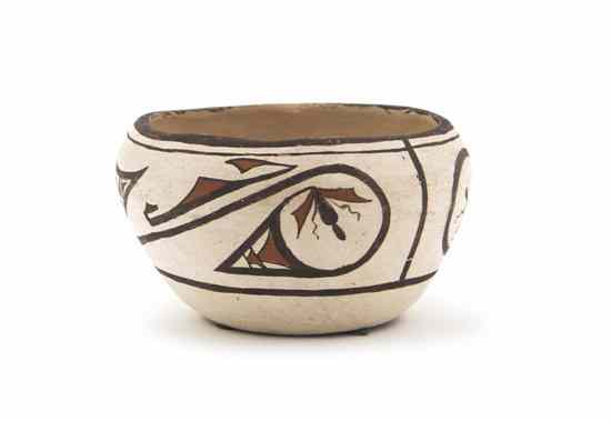 Appraisal: A Zuni Bowl having rain cloud and insect design signed