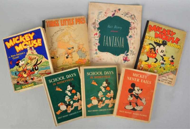 Appraisal: Lot of Disney Books This lot includes Mickey Mouse in