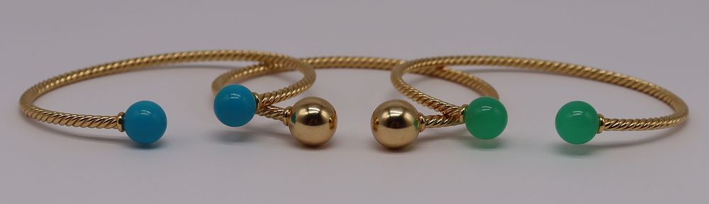 Appraisal: JEWELRY David Yurman kt Solari Bracelets David Yurman kt yellow