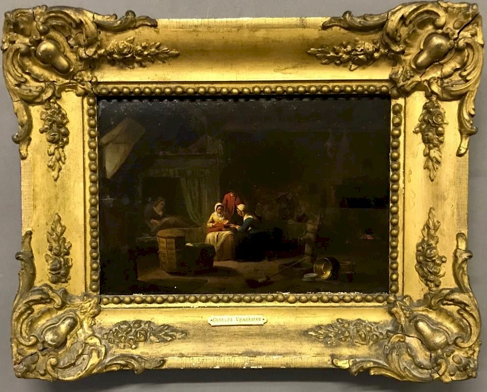 Appraisal: Charles Ferdinand Venneman Dutch Interior Charles Karel Ferdinand Venneman Belgium