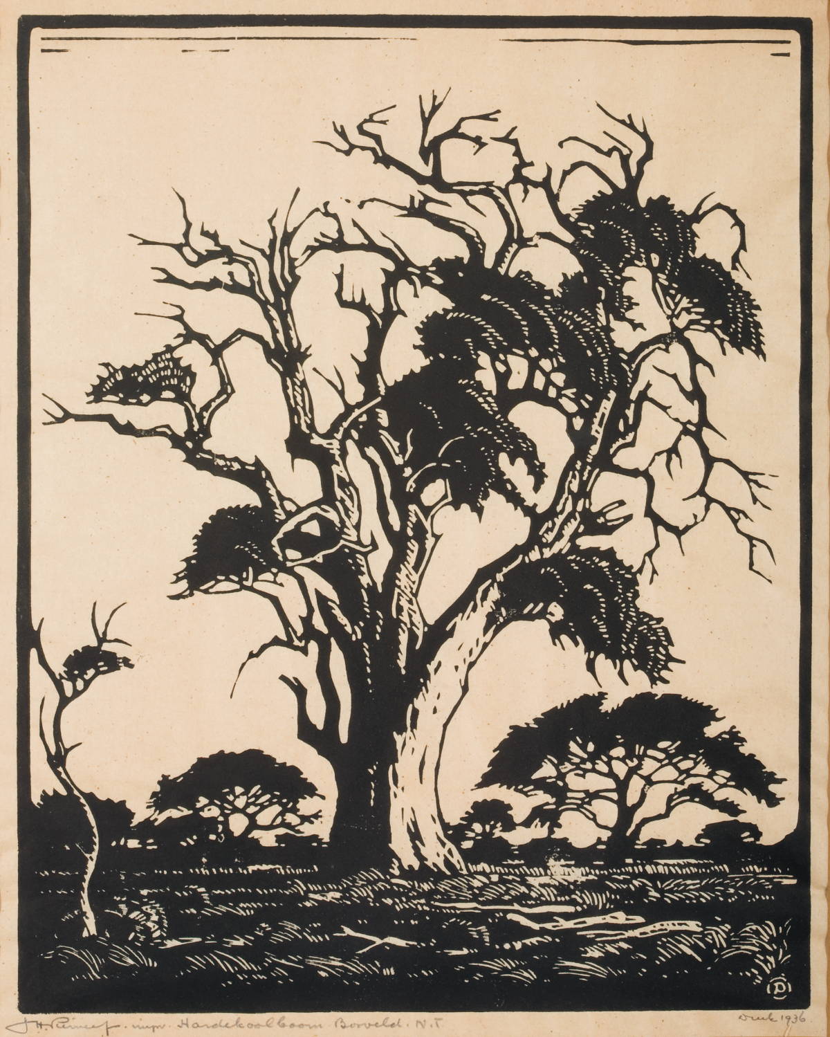 Appraisal: JACOB HENDRIK PIERNEEF SOUTH AFRICAN - HARDEKOOLBOOM BORVELDT N T