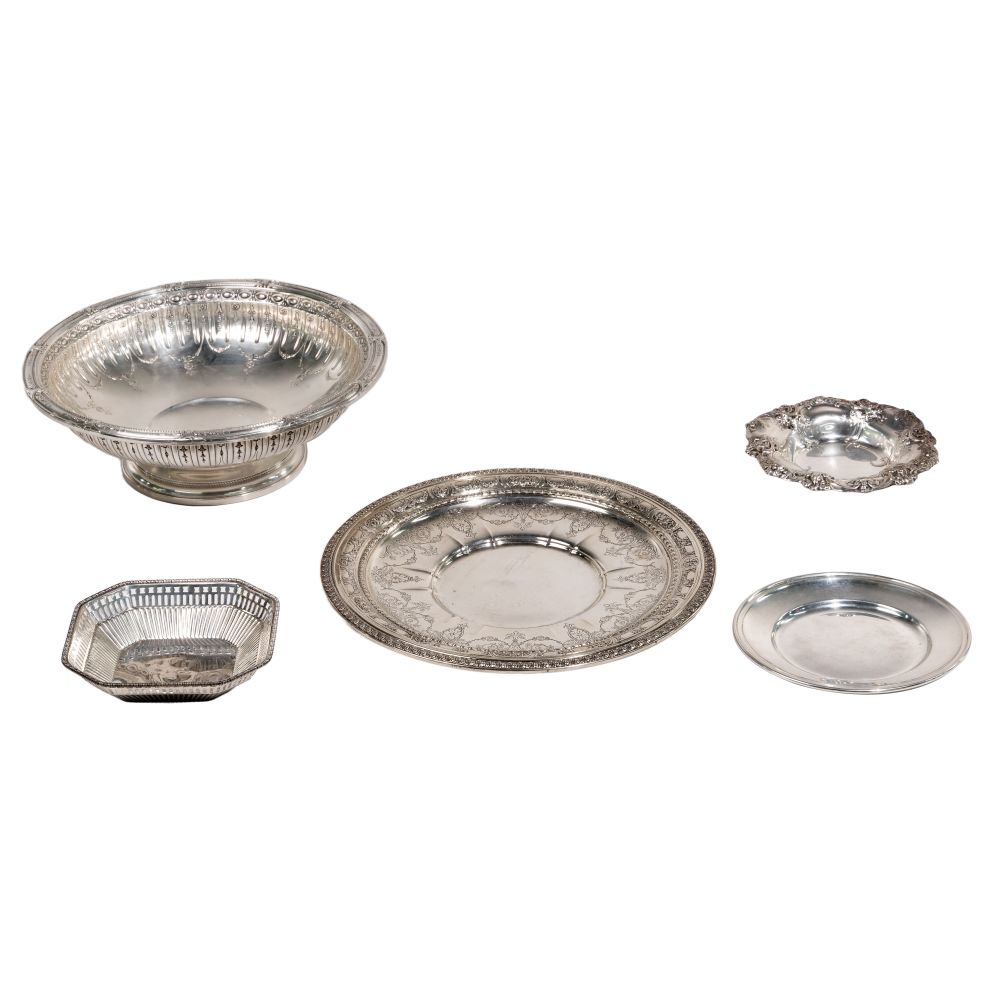 Appraisal: GORHAM AND WALLACE STERLING SILVER HOLLOWWARE ASSORTMENT items including Gorham