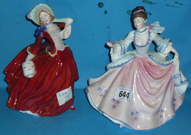 Appraisal: Royal Doulton Figures Rebecca HN and Autumn Breezes HN