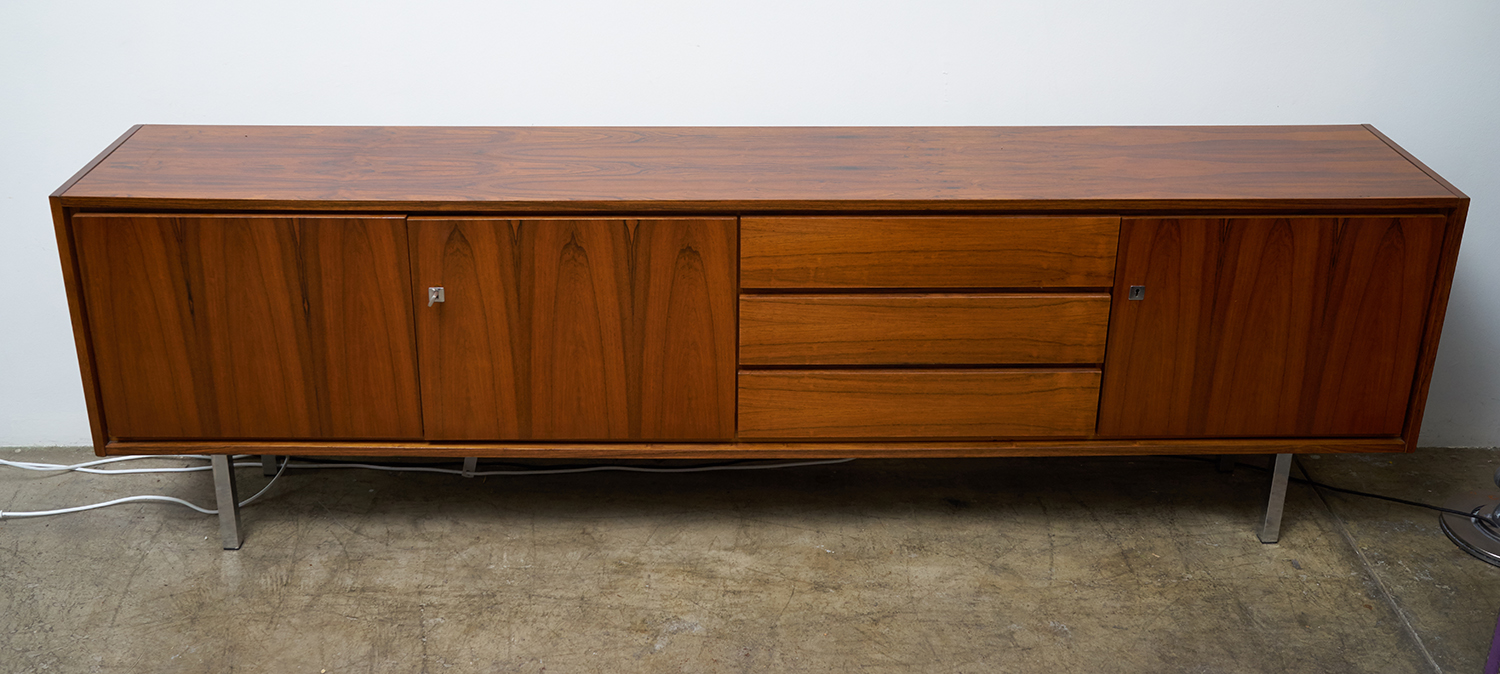 Appraisal: A s DANISH KAI KRISTANSEN SIDEBOARD Fully restored rosewood with