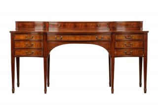 Appraisal: Baker Hepplewhite Style Mahogany Sideboard Baker Furniture American founded mid