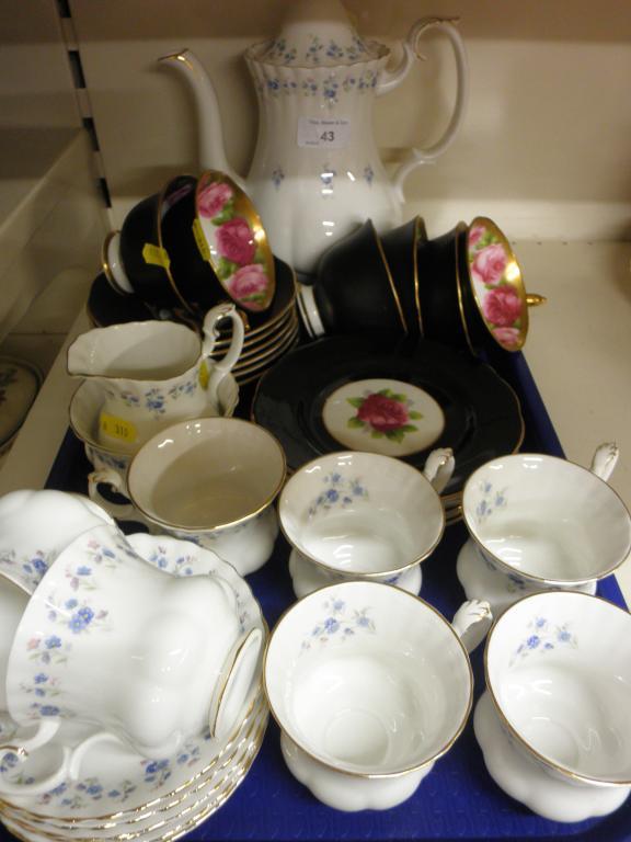 Appraisal: A Royal Albert Memory Lane pattern part coffee service and