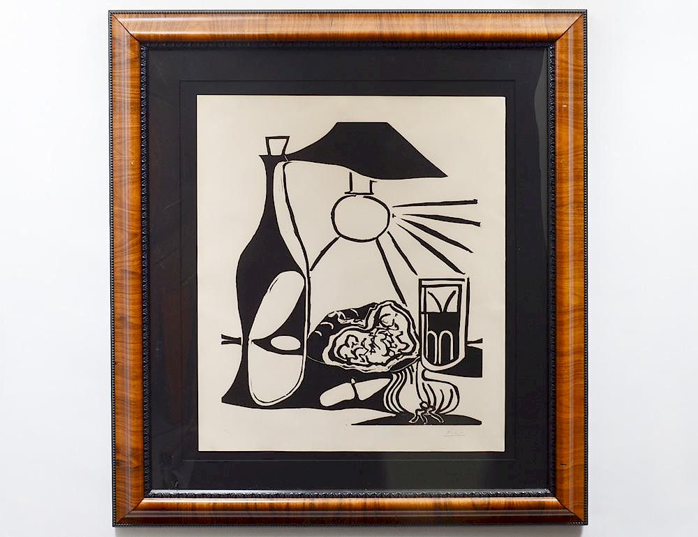 Appraisal: PABLO PICASSO Spanish - Nature Morte a la Bouteille B