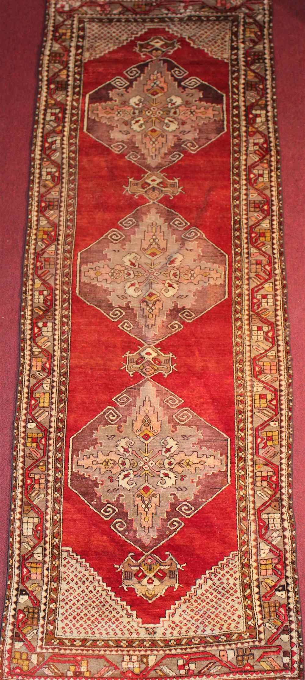 Appraisal: ORIENTAL THREE MEDALLION RUG approx ' '' x ' ''