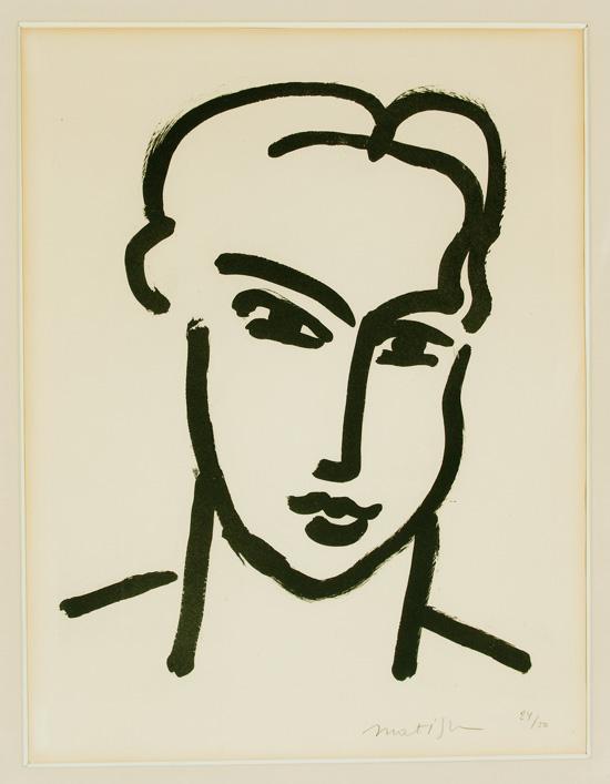 Appraisal: HENRY MATISSE French - Grand Tete de Katia aquatint -