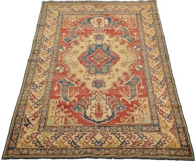 Appraisal: A Kazak Rug Approx '- x '- Low wool pile