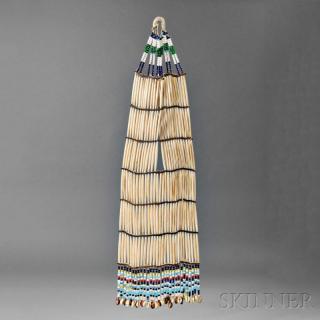 Appraisal: Sioux Woman's Hairpipe Necklace c late th century bone hairpipes