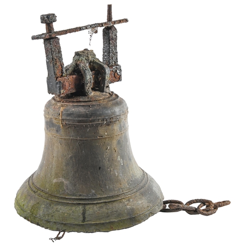 Appraisal: An th c English cast iron bell dated cm h