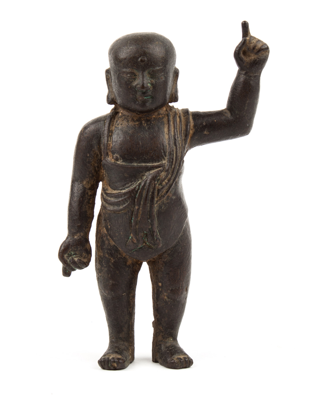 Appraisal: Chinese Buddhist bronze figure th century or earlier standing figure