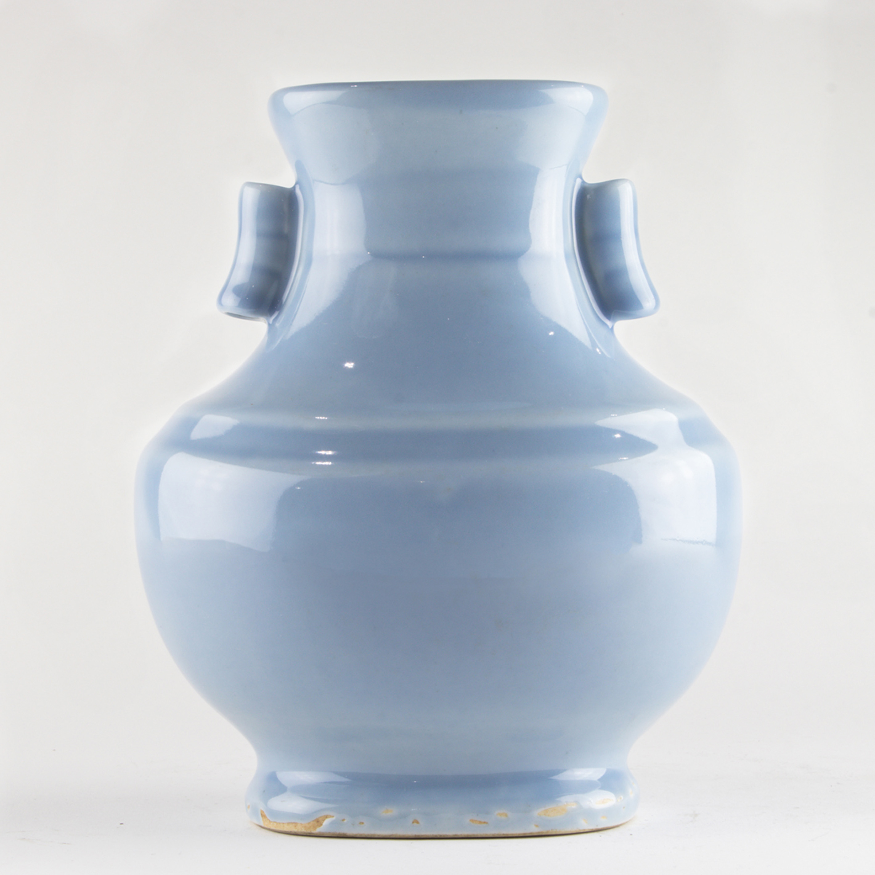 Appraisal: CHINESE CLAIRE-DE-LUNE GLAZED VASE Chinese claire-de-lune glazed vase covered in