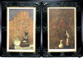 Appraisal: PAIR SIGNED PUSHMAN PRINTS Pair Hovsep Pushman Armenian-American - prints