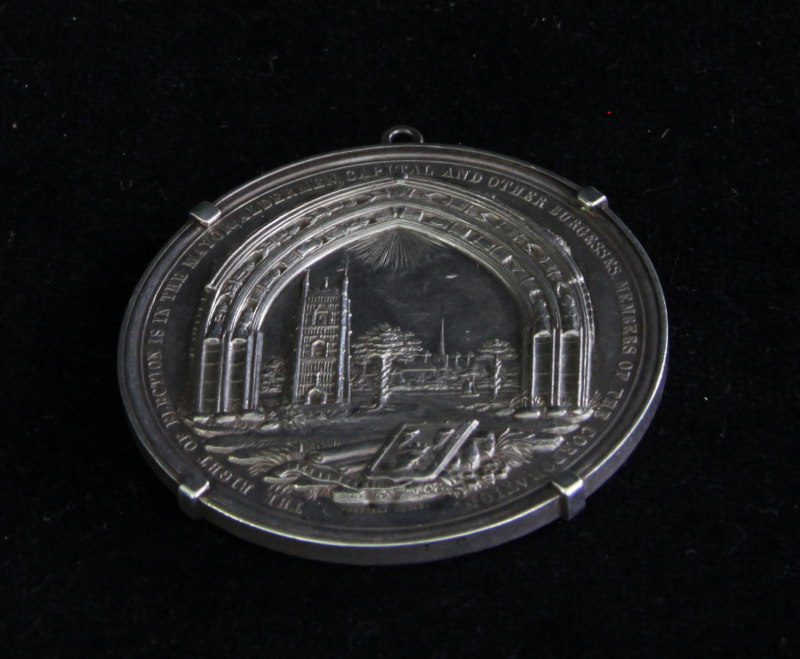 Appraisal: A silver coloured medallion by Suffield presented by Sir Charles