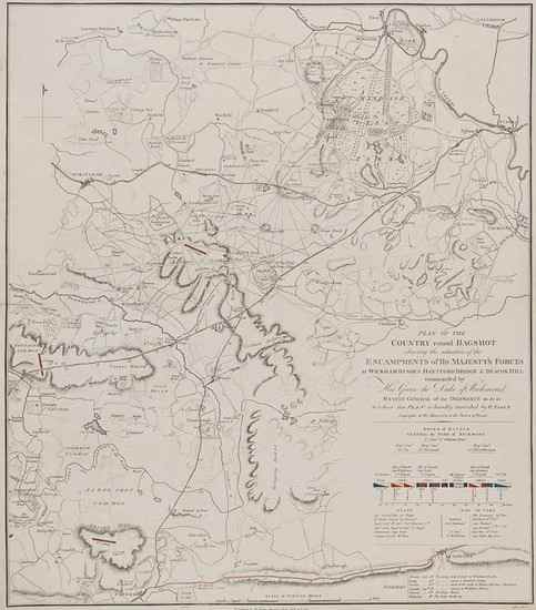 Appraisal: Faden William Plan of the Country round Bagshot shewing the