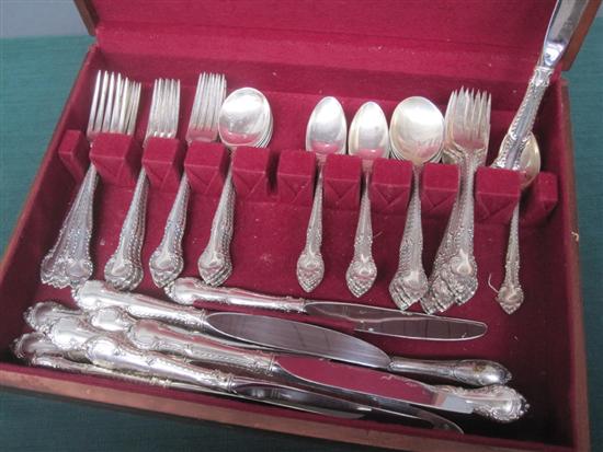 Appraisal: GORHAM STERLING SILVER FLATWARE Service for twelve partial In the