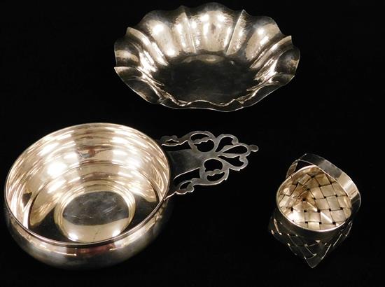 Appraisal: STERLING Three pieces including Tiffany Co and Cartier Tiffany Co