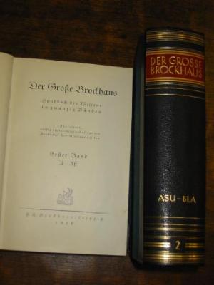 Appraisal: DER GROSSE BROCKHAUS Handbuch des Wissens In Zwanzig Banden twenty