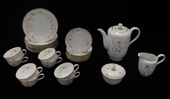 Appraisal: Rosenthal Helena pattern partial coffee service twenty-seven pieces total gilt-trimmed