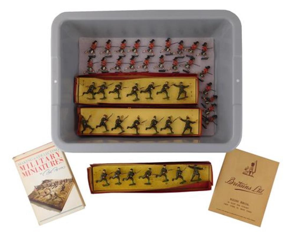 Appraisal: TOYS Forty-three Britains Ltd including three boxed sets British Infantry