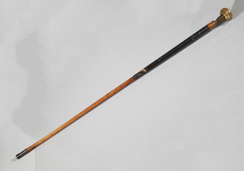 Appraisal: ANTIQUE WALKING STICK GOLF CLUB SHAFTWalking stick or cane consisting